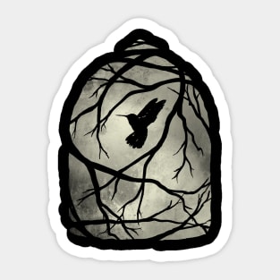 my heart; my home; my cage Sticker